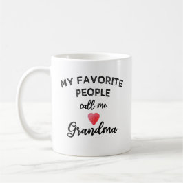 My Favorite People Call Me Grandma heart grandkids コーヒーマグカップ