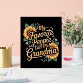 My Favorite People Call Me Grandma Mother's Day アクリルサイン (ウェディング)