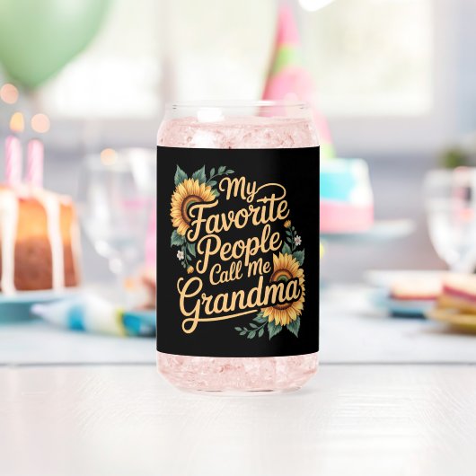 My Favorite People Call Me Grandma Mother's Day ガラス缶 (インサイチュ (バースデー))