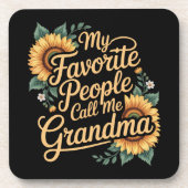 My Favorite People Call Me Grandma Mother's Day コースター (正面)