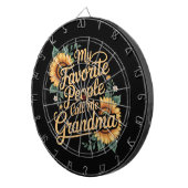 My Favorite People Call Me Grandma Mother's Day ダーツボード (正面右)