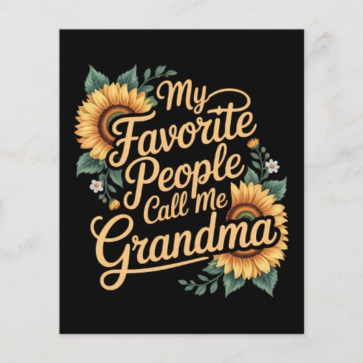 My Favorite People Call Me Grandma Mother's Day チラシ (正面)