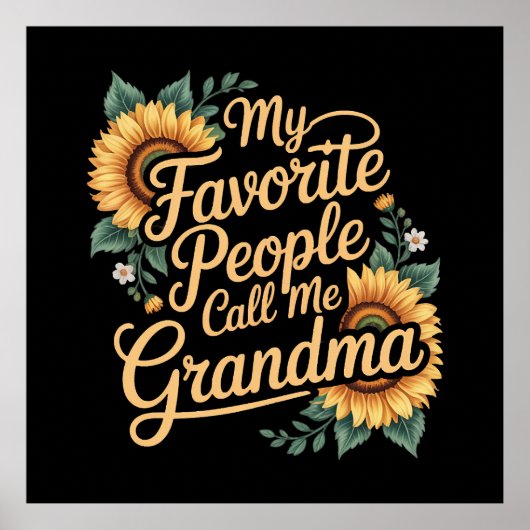 My Favorite People Call Me Grandma Mother's Day ポスター (正面)