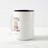 My Favorite People Call Me Old Lady ツートーンマグカップ (正面左)