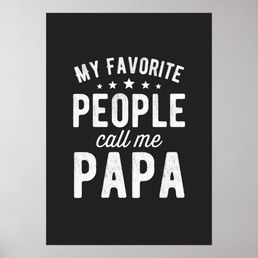 My Favorite People Call Me Papa ポスター (正面)