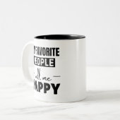 My Favorite People Call Me Pappy Funny Grandpa ツートーンマグカップ (正面左)