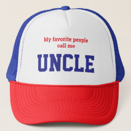My Favorite People Call me Uncle キャップ