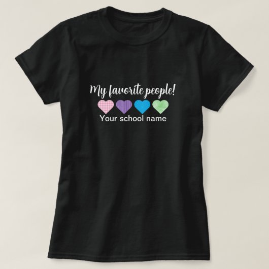 My Favorite People Teacher Tシャツ (デザイン正面)