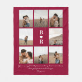 My Favorite Person Script Valentine's Day 8-Photo フリースブランケット (正面)