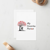 My Favorite Person Valentine’s Day Greeting Card ノートカード (正面/裏面インサイチュ)