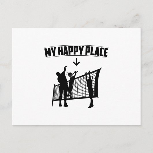 My Favorite Place | Volleyball Player Gift Idea ポストカード (正面)