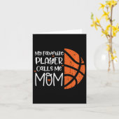 My Favorite Player Calls Me Mom Bysketbyll Gift Bb カード (黄色い花)