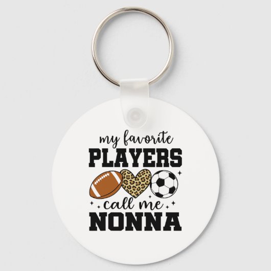 My Favorite Players Call Me Nonna Footll Soccer  キーホルダー (正面)