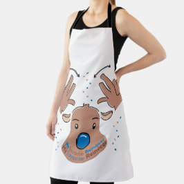 My favorite Reindeer in Sign Language エプロン