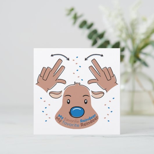 My favorite Reindeer in Sign Language 招待状 (スタンド正面)