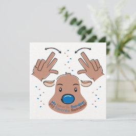 My favorite Reindeer in Sign Language 招待状