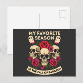 My Favorite Season Is The Fall Of Fascism シーズンポストカード (正面/裏面)