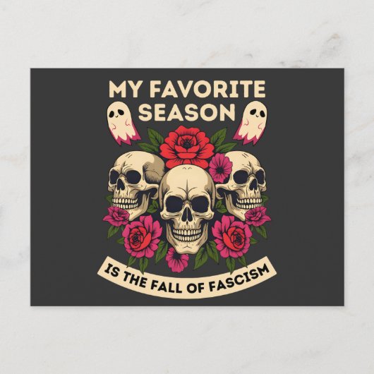 My Favorite Season Is The Fall Of Fascism シーズンポストカード (正面)