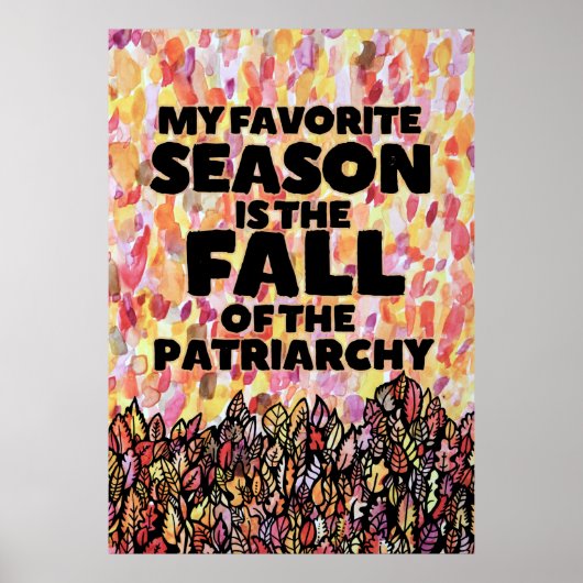 My Favorite Season is the fall of the patriarchy ポスター (正面)