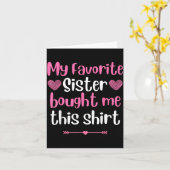 My Favorite Sister Bought Me This Funny Brother Bi カード (黄色い花)