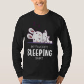 My Favorite Sleeping  Animal Sleeping  Rabbit Tシャツ (正面)