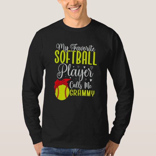 My Favorite Softball player calls me Grandma Cute Tシャツ (正面)