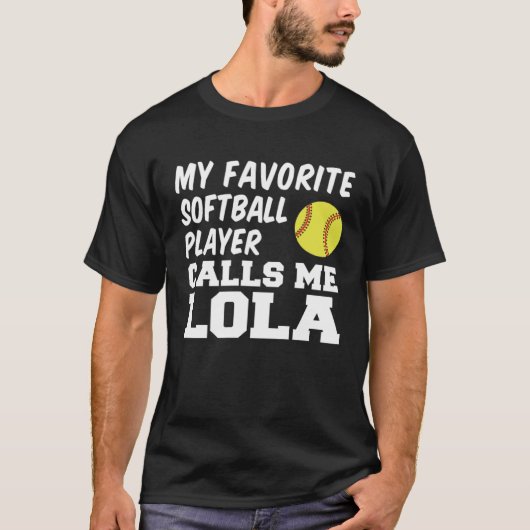 My Favorite Softball Player Calls Me Lola Filipino Tシャツ (正面)