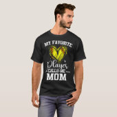 My Favorite Softball Player Calls Me Mom Mothers D Tシャツ (正面フル)