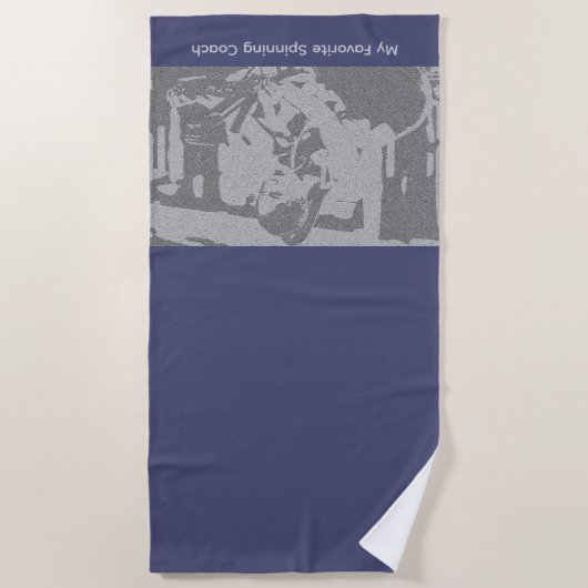 My Favorite Spinning Coach ビーチタオル (正面)