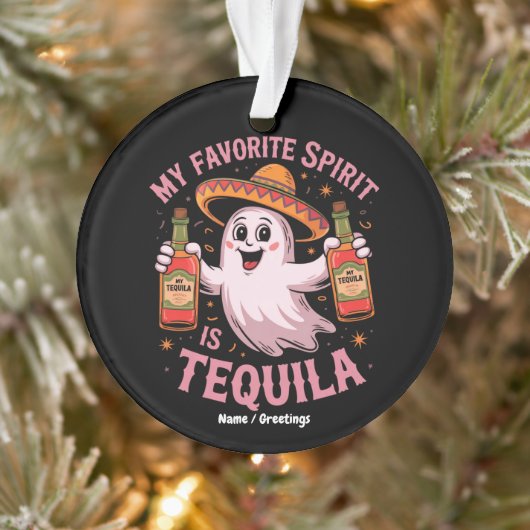 My Favorite Spirit Is Tequila Halloween Drinking  オーナメント (ツリー)