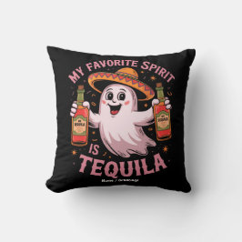 My Favorite Spirit Is Tequila Halloween Drinking  クッション