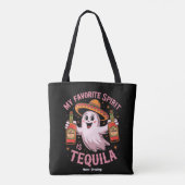 My Favorite Spirit Is Tequila Halloween Drinking  トートバッグ (裏面)