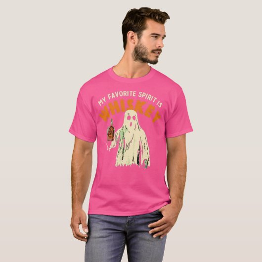 My Favorite Spirit is Whiskey Tシャツ (正面フル)