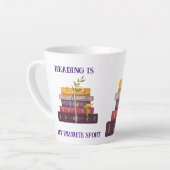 My favorite sport is reading カフェラテマグ (左アングル)