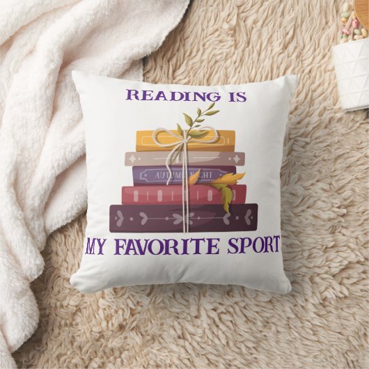 My favorite sport is reading クッション (ブランケット)