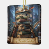 My Favorite Teacher - Personalized Keepsake Ceram セラミックオーナメント (左)