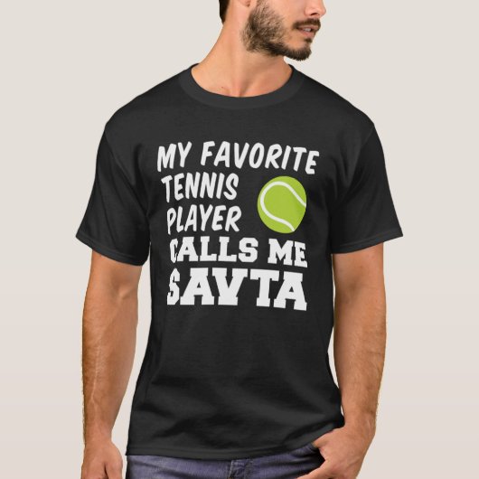 My Favorite Tennis Player Calls Me Savta Jewish Gr Tシャツ (正面)