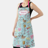 My Favorite Things Cute Retro Pastel Christmas エプロン (インサイチュ)