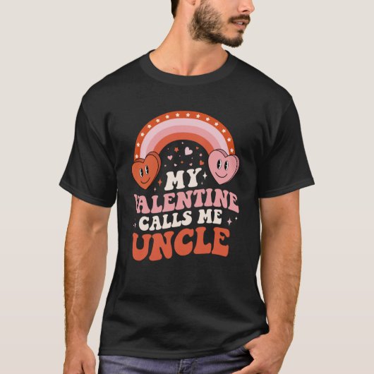 My Favorite Valentine Calls Me Uncle Valentines Da Tシャツ (正面)