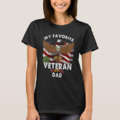 my favorite veteran is my dad tシャツ (正面)