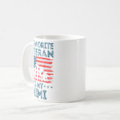 My Favorite Veteran Is My Mimi American Flag Veter コーヒーマグカップ (正面左)