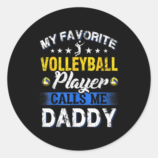 My Favorite Volleyball Player Calls Me Daddy  ラウンドシール (正面)