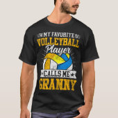 My Favorite Volleyball Player Calls Me Granny Moth Tシャツ (正面)