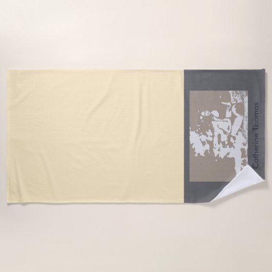 My Favorite Yoga Teacher ビーチタオル (正面)