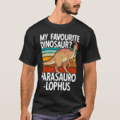 My favourite dinosaur Parasaurolophus Tシャツ (正面)