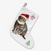 My Feline Friend スモールクリスマスストッキング (正面 (吊り時))