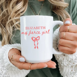 My Fierce Girl Custom Name Mug for Best Friends コーヒーマグカップ