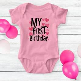 my first birthday bodysuit for newborn ベビーボディスーツ