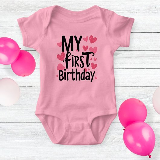 my first birthday bodysuit for newborn ベビーボディスーツ