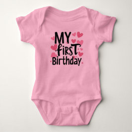 my first birthday bodysuit for newborn ベビーボディスーツ